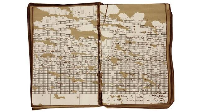 Baghdadi's diary, around which the conceptual narrative is created. Image courtesy: lightcube