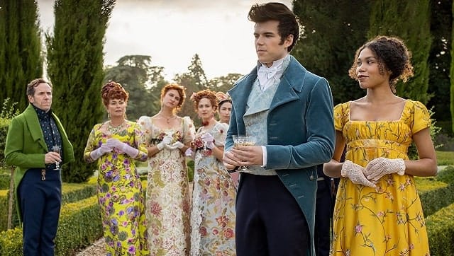 (Far right) Colin and Marina, with the Featheringtons in the background