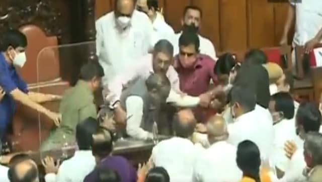 Watch: Chaos erupts in Karnataka Legislative Council; Congress members manhandle deputy Speaker