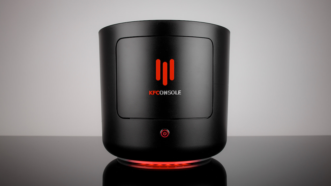KFConsole is KFC's Intel-powered gaming console which also keeps your chicken warm as you play KFConsole is KFC's Intel-powered gaming console which also keeps your chicken warm as you play