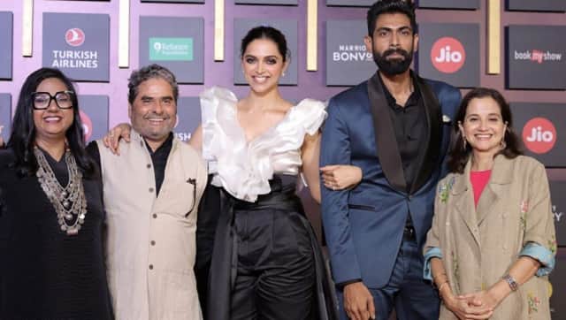 Smriti Kiran, Vishal Bhardwaj, Deepika Padukone, Rana Daggubati, and Anupama Chopra at Jio MAMI Mumbai Film Festival 2019