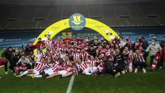 Spanish Super Cup: Lionel Messi gets sent off as Athletic Bilbao stun Barcelona to win title