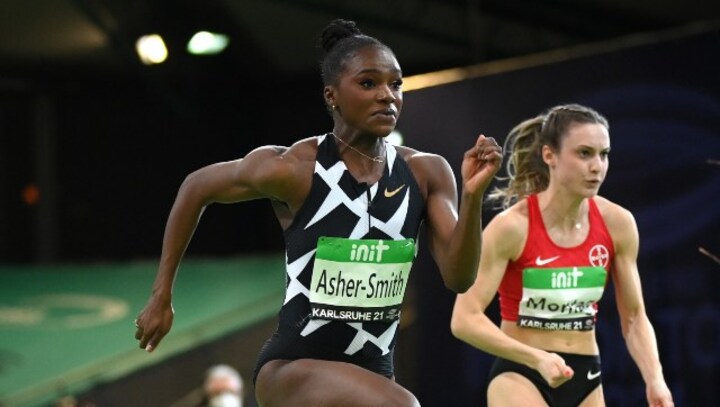 British 200m world champion Dina Asher-Smith wins women's 60m final in Dusseldorf