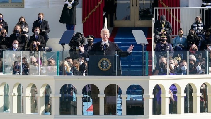 POTUS Joe Biden's inaugural ceremony kept crowds out and tried to bring America in