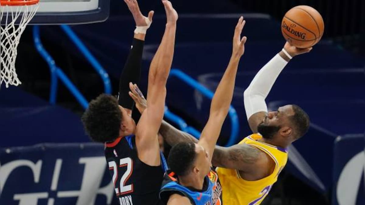 NBA: Lakers rout OKC for franchise-record 7-0 road start; Trail Blazers tie franchise record 23 3-pointers