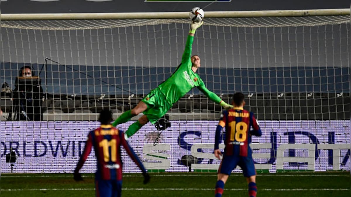 Spanish Super Cup: Marc-Andre ter Stegen's heroics help Barcelona beat Real Sociedad on penalties to reach final