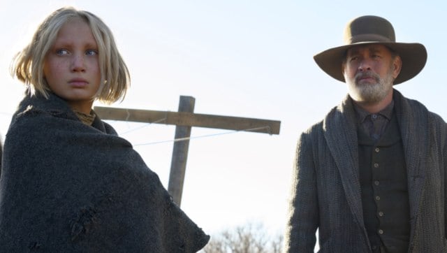 Helena Zengel and Tom Hanks in News of the World