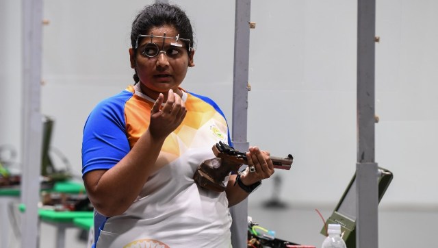 ISSF World Cup: India's Rahi Sarnobat, Esha Singh and Rhythm Sangwan to fight for 25m pistol team gold ISSF World Cup: India's Rahi Sarnobat, Esha Singh and Rhythm Sangwan to fight for 25m pistol team gold