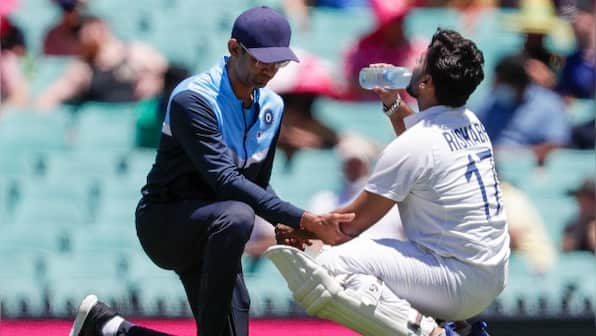 India vs Australia: Wriddhiman Saha keeps wickets for visitors with Rishabh Pant taken for scans after injuring left elbow