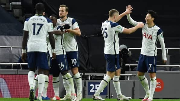 League Cup: Moussa Sissoko and Son Heung-min score as Tottenham beat Brentford to reach final