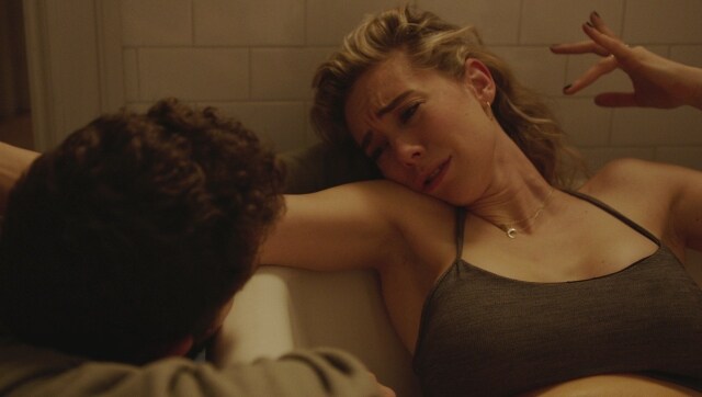 Still from the prologue | (L to R) Shia LeBeouf as Sean and Vanessa Kirby as Martha