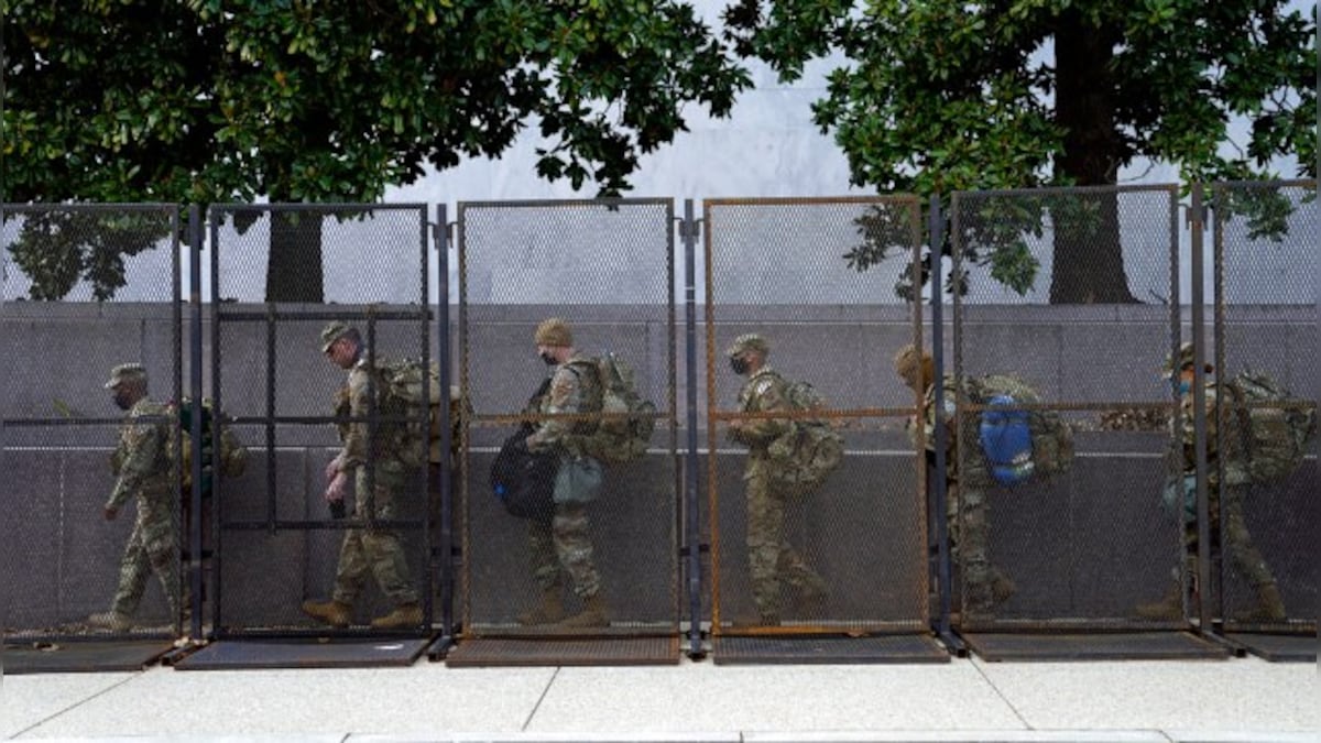 US National Guard troops pour into Washington days before Joe Biden's inauguration