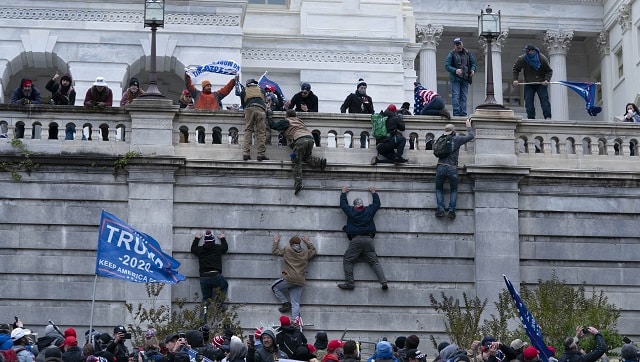 Over 150 GOP lawmakers planned to support objections to some of the election results, though lacking evidence of fraud or wrongdoing in the election. Shortly after the first GOP objections, protesters fought past police and breached the building, shouting and waving Trump and American flags as they marched through the halls. Image courtesy: AP Over 150 GOP lawmakers planned to support objections to some of the election results, though lacking evidence of fraud or wrongdoing in the election. Shortly after the first GOP objections, protesters fought past police and breached the building, shouting and waving Trump and American flags as they marched through the halls. Image courtesy: AP