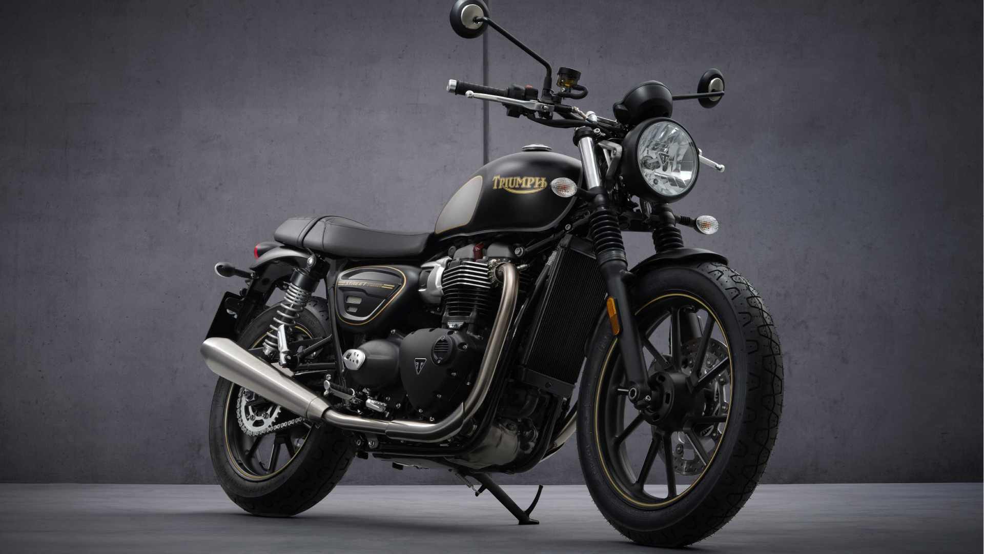 Just 1,000 examples of the Triumph Street Twin Gold Line edition will be built. Image: Triumph Motorcycles