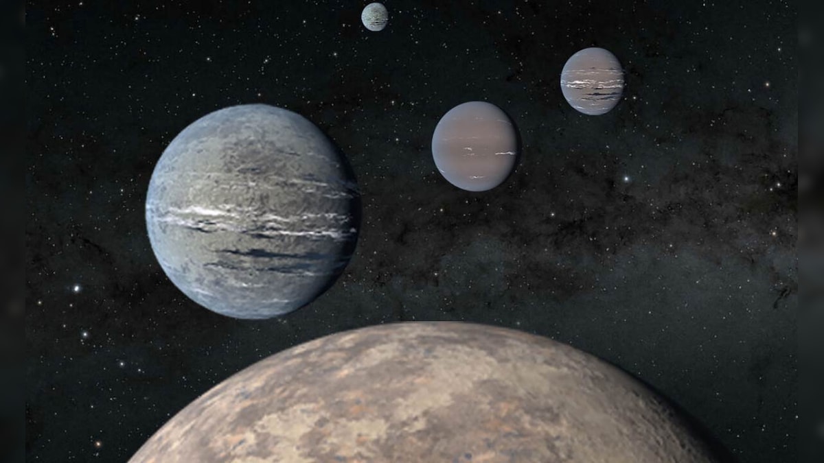 Super-Earth, three gas giants discovered by high school students using TESS data