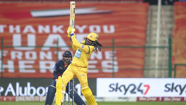 Abu Dhabi T10 League: Chris Gayle smashes 22-ball unbeaten 84 to steer Team Abu Dhabi to easy win Abu Dhabi T10 League: Chris Gayle smashes 22-ball unbeaten 84 to steer Team Abu Dhabi to easy win