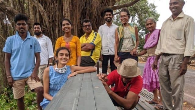 he CatcH2O group started their work last year with cleaning up a pond in Saligao village of Goa. Image via Mongabay-India/Sharada Kerkar.