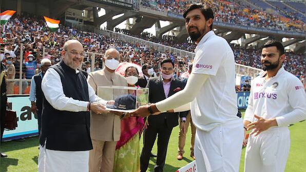 India vs England: Felicitation by president, home minister and teammates' guard of honour mark Ishant Sharma's 100th Test