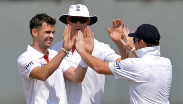 File image of James Anderson during the 2012 tour to India. AFP