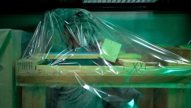 Louvre moves artworks to a safe house in a preemptive bid to preserve them against Seine's floodwater Louvre moves artworks to a safe house in a preemptive bid to preserve them against Seine's floodwater