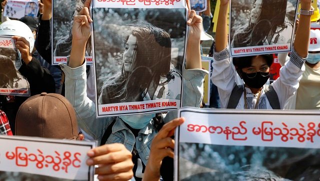Myanmar coup: Woman dies after being shot in head by police during pro-democracy protests Myanmar coup: Woman dies after being shot in head by police during pro-democracy protests