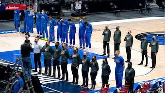 NBA orders teams to play US national anthem after Dallas Mavericks halt