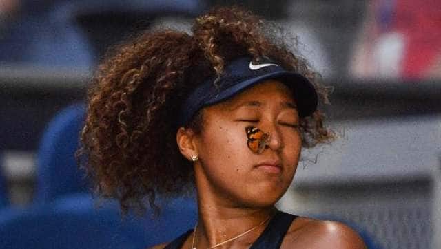 Naomi Osaka was troubled by a butterfly that landed on her nose during an otherwise routine 6-3, 6-2 victory over Tunisian 27th seed Ons Jabeur. AFP