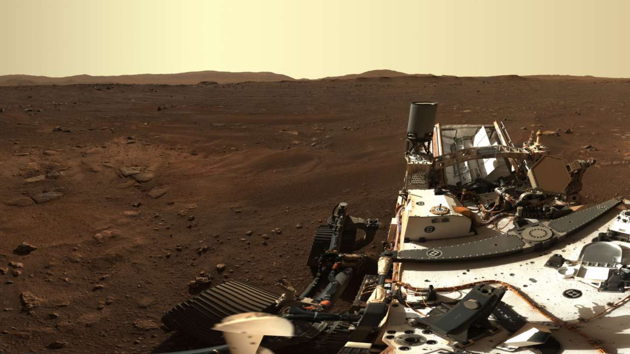 NASA shares stunning 360-degree panorama of Perseverance Mars rover's landing site NASA shares stunning 360-degree panorama of Perseverance Mars rover's landing site