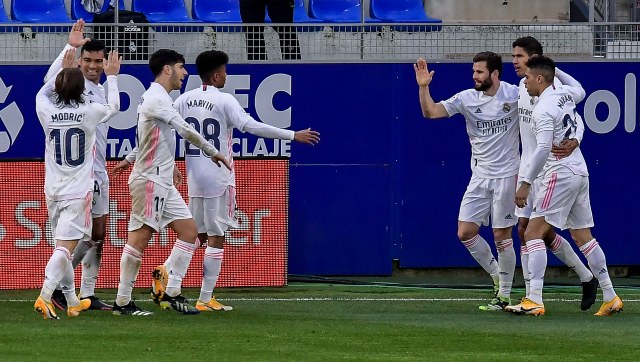 LaLiga: Raphael Varane double leads Real Madrid comeback win at Huesca; Sevilla beat Getafe as coaches clash LaLiga: Raphael Varane double leads Real Madrid comeback win at Huesca; Sevilla beat Getafe as coaches clash