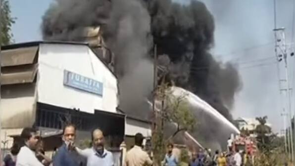 Major fire breaks out at Taloja industrial area in Navi Mumbai; efforts on to douse blaze, says official
