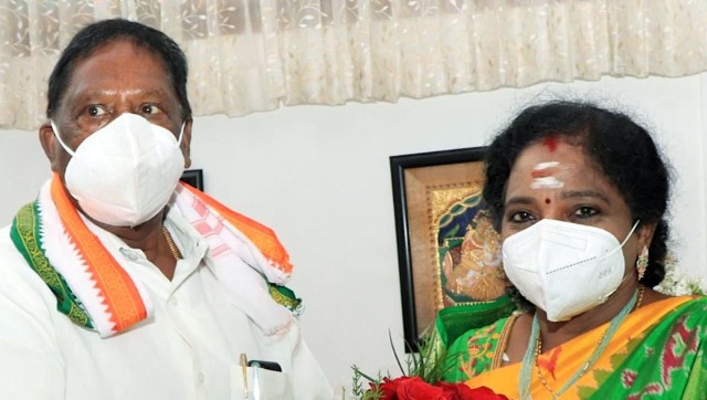 Puducherry political crisis: L-G Tamilisai Soundararjan orders Congress to prove majority in floor test on 22 Feb Puducherry political crisis: L-G Tamilisai Soundararjan orders Congress to prove majority in floor test on 22 Feb