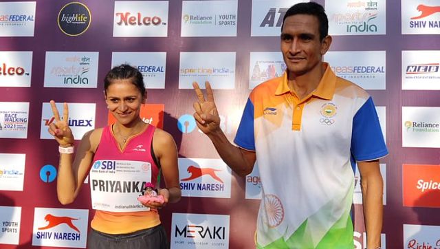 National Open Race Walking Championships: Sandeep Kumar, Priyanka Goswami shatter national records, qualify for Tokyo Olympics along with Rahul National Open Race Walking Championships: Sandeep Kumar, Priyanka Goswami shatter national records, qualify for Tokyo Olympics along with Rahul