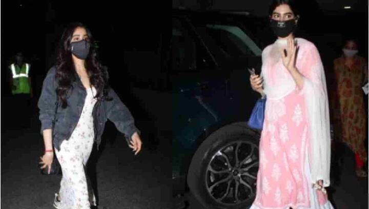 Janhvi, Khushi Kapoor spotted at Mumbai airport ahead of mother Sridevi's death anniversary