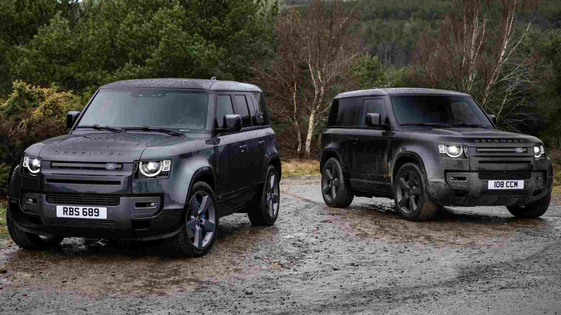 The 5.0-litre V8 engine will be available with both 90 and 110 body styles of the Land Rover Defender. Image: Land Rover