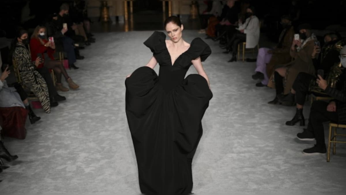 New York Fashion Week: Christian Siriano offers mountain glam for second pandemic show