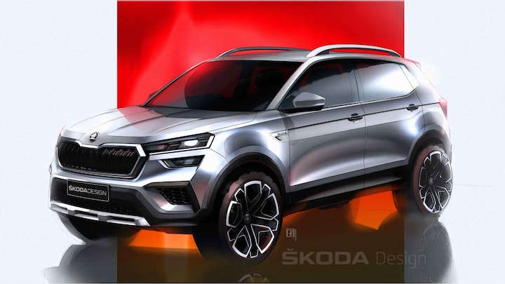 Skoda Kushaq previewed in official sketches ahead of world premiere on 18 March