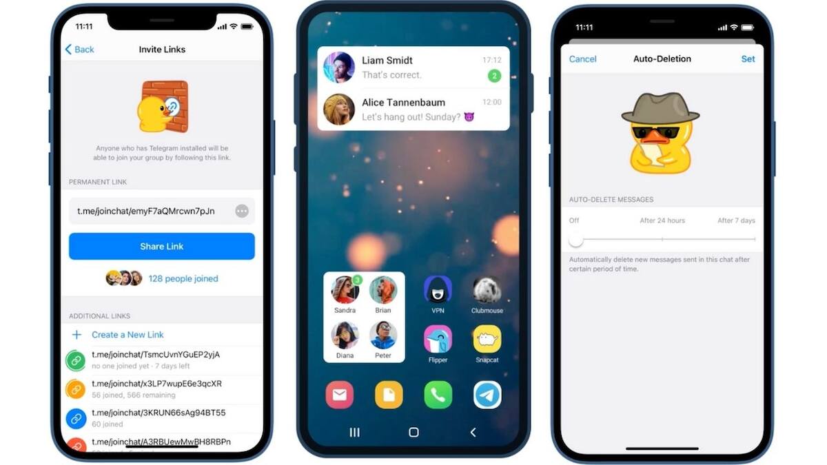 Telegram update brings features like home screen widgets, auto-delete ...