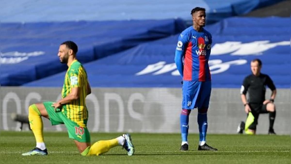 Crystal Palace's Wilfried Zaha becomes first Premier League player not to take the knee