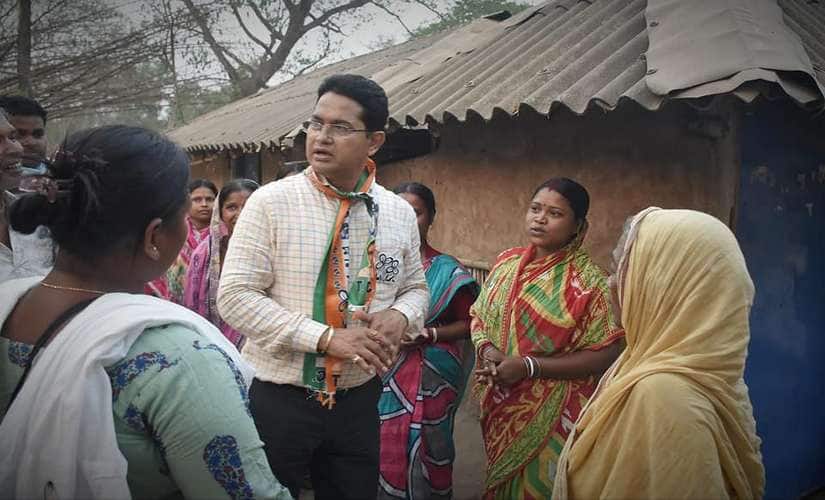 Humayun Kabir is confident that the people of Debra will return Mamata Banerjee to power. Image courtesy Sayantan Ghosh 