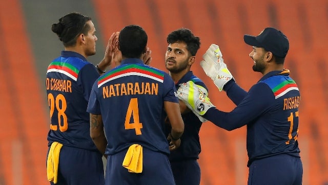 Shardul Thakur was expensive but picked up three wickets. Notably, he dismissed Jonny Bairstow and the well-set Dawid Malan in one over to turn the tide in India’s favour. Sportzpics 