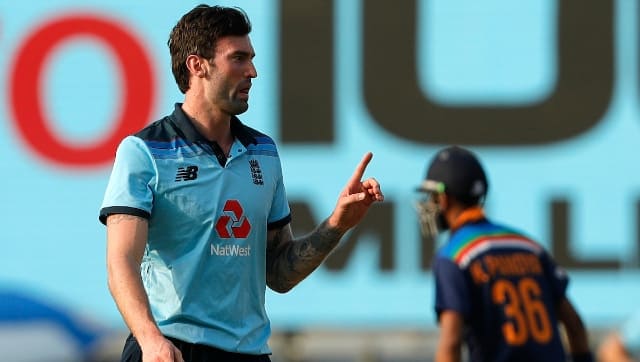 Debutant Reece Topley, who finished with figures of 8-0-50-2, was the pick of the English bowlers. The left-arm seamer accounted for Dhawan and Hardik Pandya. Sportzpics
