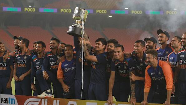 India vs England: Bhuvneshwar Kumar stars with ball as hosts win final T20I by 36 runs, clinch series 3-2
