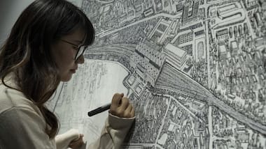As Wuhan returns to normal, a Chinese artist captures people's fear and pain in post-pandemic artwork