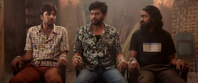 A still from Jathi Ratnalu