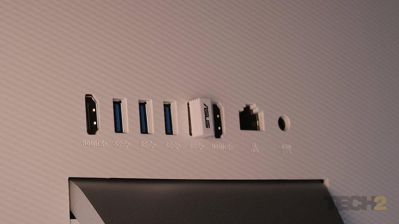 Four USB 3.0 ports, an HDMI in and an HDMI out, and an Ethernet jack are great to have, but where’s the USB-C port? Image: Anirudh Regidi 
