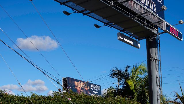 Billboards for Ma Rainey’s Black Bottom in Los Angeles, March 11, 2021. Billboards in Los Angeles
