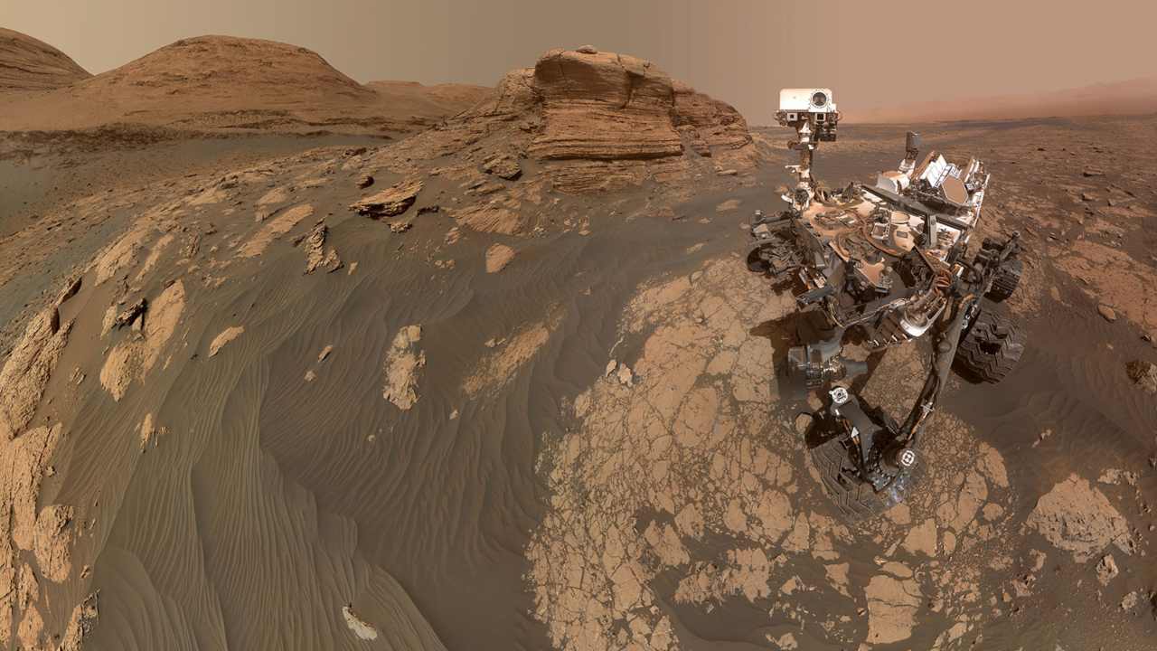 Curiosity rover on Mars shares stunning panorama, selfie with the rocky Mont Mercou Curiosity rover on Mars shares stunning panorama, selfie with the rocky Mont Mercou