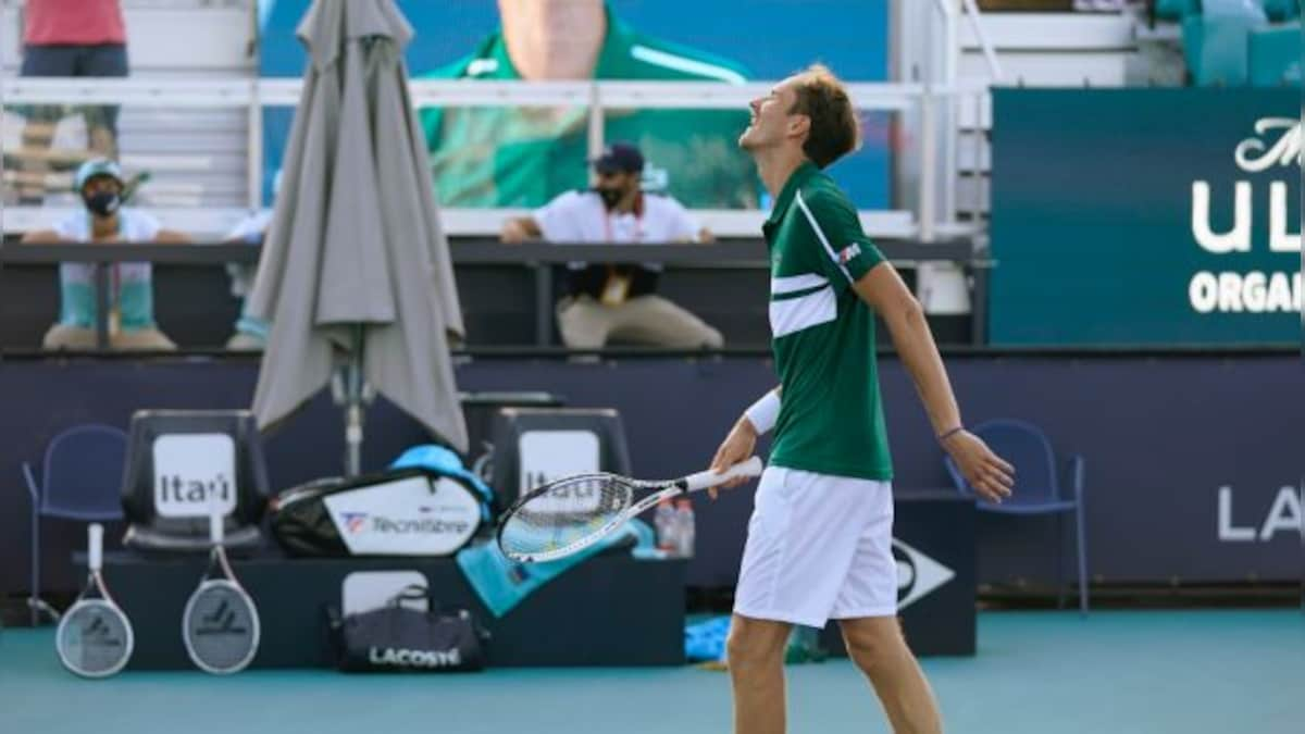 Miami Open: Daniil Medvedev limps to third round win, John Isner downs Felix Auger-Aliassime