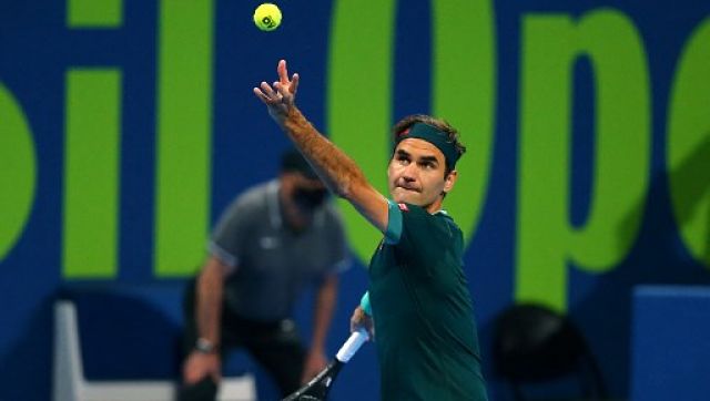 Qatar Open: Roger Federer makes winning return against Dan Evans after 13 months out Qatar Open: Roger Federer makes winning return against Dan Evans after 13 months out
