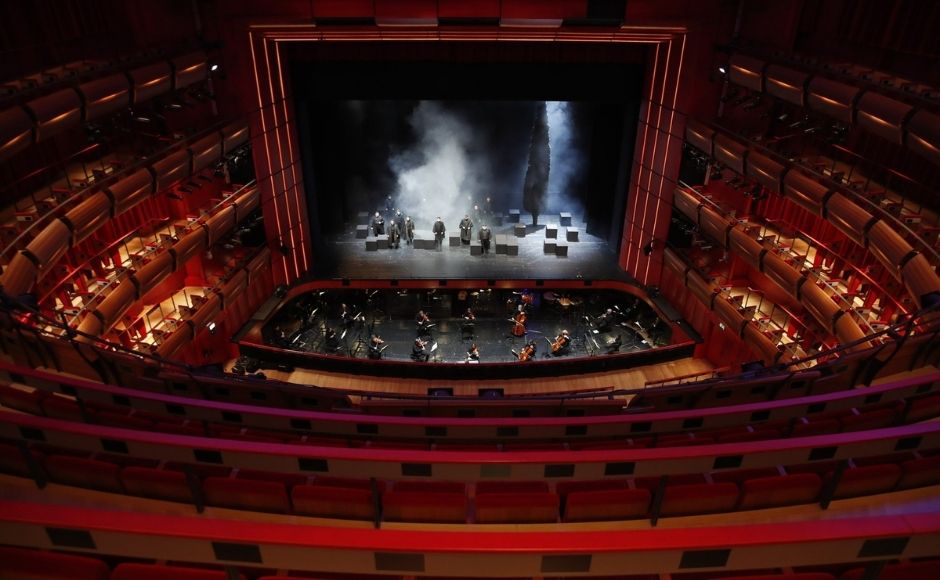 Dozens of museum exhibitions, theatre productions, discussion panels and historical re-enactments were planned in Greece for this year to commemorate the bicentennial of the 1821-1832 Greek War of Independence. In the picture: Singers and orchestra of the Greek National Opera perform during the video recording of 'Despo-Greek Dances' Opera and dance performance in Athens, on Saturday, 6 March, 2021. Photo via The Associated Press/Thanassis Stavrakis Dozens of museum exhibitions, theatre productions, discussion panels and historical re-enactments were planned in Greece for this year to commemorate the bicentennial of the 1821-1832 Greek War of Independence. In the picture: Singers and orchestra of the Greek National Opera perform during the video recording of 'Despo-Greek Dances' Opera and dance performance in Athens, on Saturday, 6 March, 2021. Photo via The Associated Press/Thanassis Stavrakis